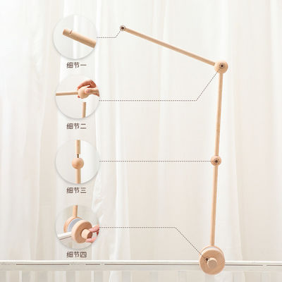 Beeld wieg bel Hangende stok beugel voor eenvoudige baby wieg kalmerende bel accessoires