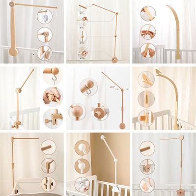 Beeld wieg bel Hangende stok beugel voor eenvoudige baby wieg kalmerende bel accessoires