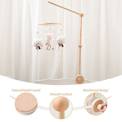 Beeld wieg bel Hangende stok beugel voor eenvoudige baby wieg kalmerende bel accessoires