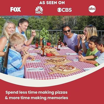 Innovatief ontwerp 4 x 12 inch Non-Stick Echte Bamboe Pizza Boards Houten Pizza Peel Rack