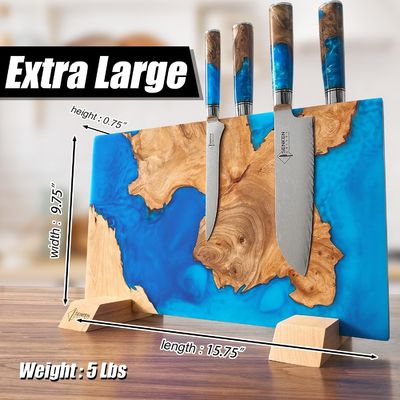 Vierkant Eco Friendly Bamboe Magnetische Messer Strip voor Keuken Organisatie