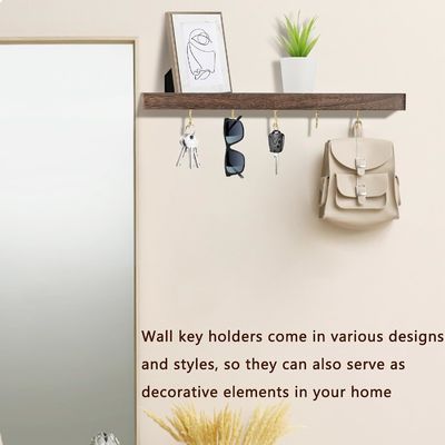 Makkelijk geïnstalleerde sleutelhanger voor thuishanger hangend organisator met veel haakjes