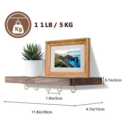 Makkelijk geïnstalleerde sleutelhanger voor thuishanger hangend organisator met veel haakjes