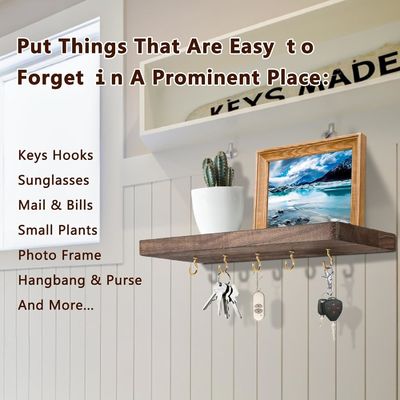 Makkelijk geïnstalleerde sleutelhanger voor thuishanger hangend organisator met veel haakjes