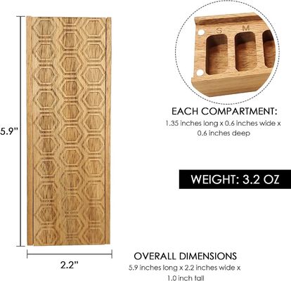 Acacia hout 7 dagen wekelijkse pillen doos pillen organisator voor vitaminen dagelijkse supplementen pillen container