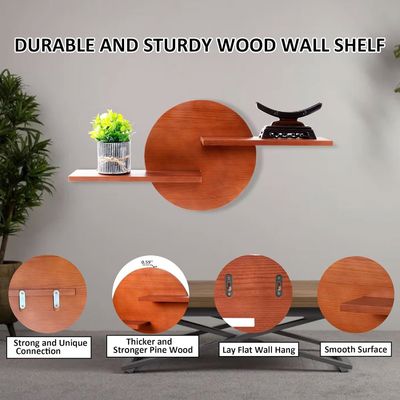 Niet-opvouwbaar Rack Ronde Decoratieve Display Wandmontage Schap Hangende Schappen Hoge hoeveelheid