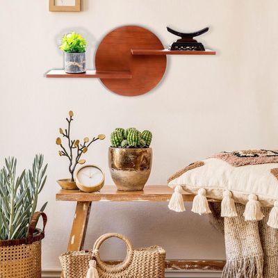 Niet-opvouwbaar Rack Ronde Decoratieve Display Wandmontage Schap Hangende Schappen Hoge hoeveelheid