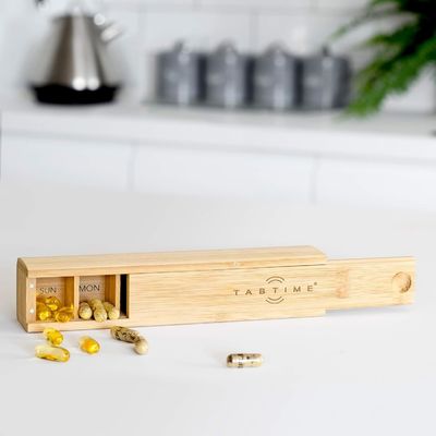 OEM/ODM Acceptabel Persoonlijke houten 7 dagen tablet organisator voor vitaminen en supplementen