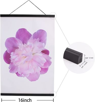 Gepersonaliseerd logo Acceptabel Hout A4 6X24 16X22 16X20 Hanger Poster Frame 16 inch Breed