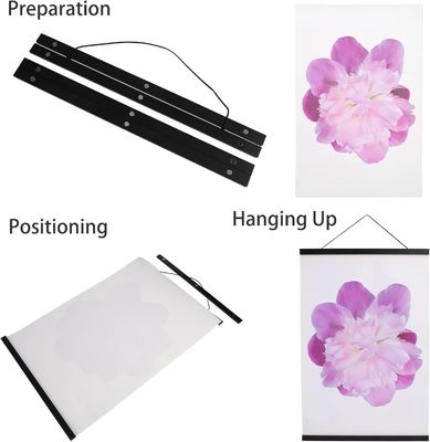 Gepersonaliseerd logo Acceptabel Hout A4 6X24 16X22 16X20 Hanger Poster Frame 16 inch Breed