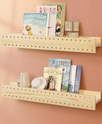 Boekenplank van natuurlijk hout