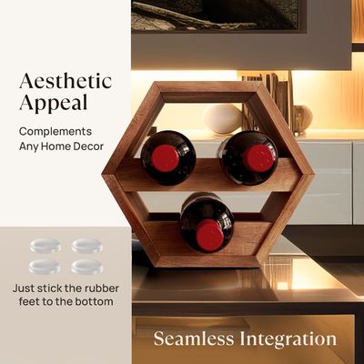 3 flessen Acacia wijn Flessholder Stijlvolle wijnopslag thuis Aanbevolen bestelling aanvaard