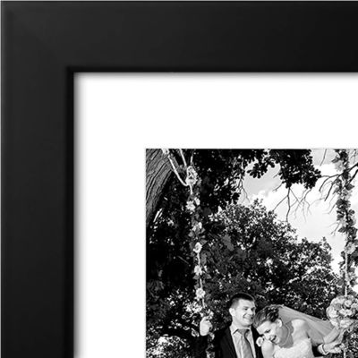 Houten logo maat 12X16 8X12 beeldkader met mat en schroefvast glas