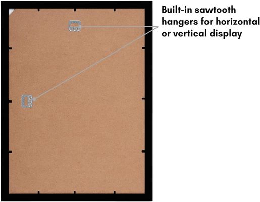 Houten logo maat 12X16 8X12 beeldkader met mat en schroefvast glas
