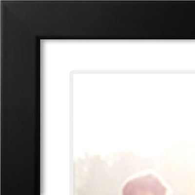 8X24 4X6 Zwart Hout Foto Frame met Shatter-Resistant Glass Customized Logo