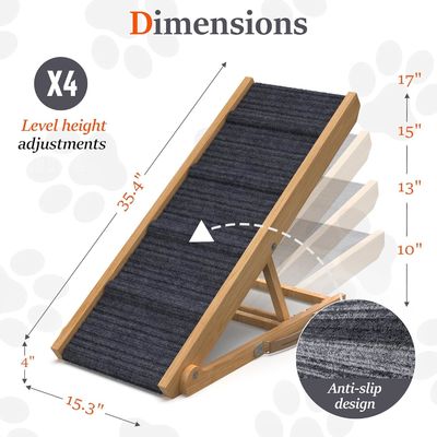 Verstelbare houten hondenbalk voor bank dennen hout laserprinten graveren Afneembare hoes