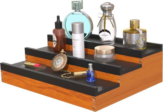 Gepersonaliseerd logo Acceptabel Houten Keulen Stand Parfum Organisator met verborgen comp