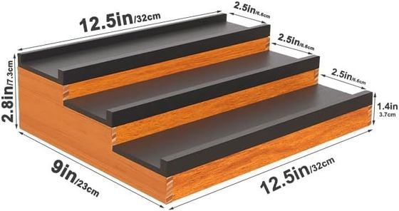 Gepersonaliseerd logo Acceptabel Houten Keulen Stand Parfum Organisator met verborgen comp