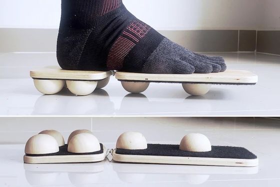 Houten voetbewegingsplaats voor het voorkomen van gevallen bogen Klassieke ontwerpstijl
