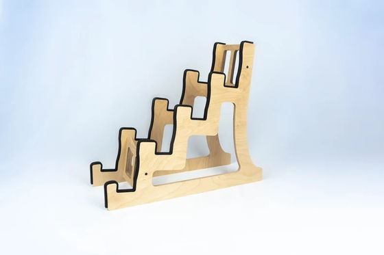Niet-opvouwbare rek 4 Guitar Stand Holder Quad Decker voor het branden Finish Design gitaren