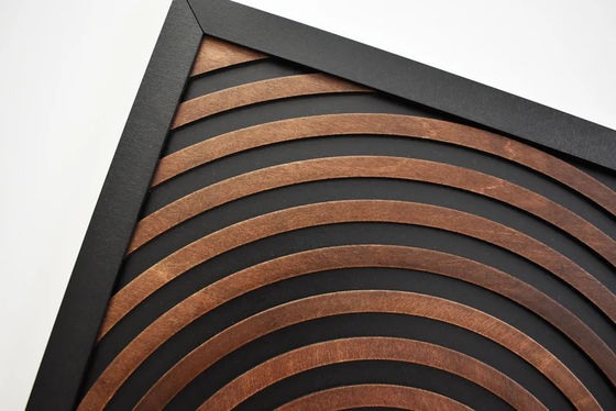 Supermarkt moet-hebben set van 3 grote textuur geframeerde geometrische houten muur kunst panelen