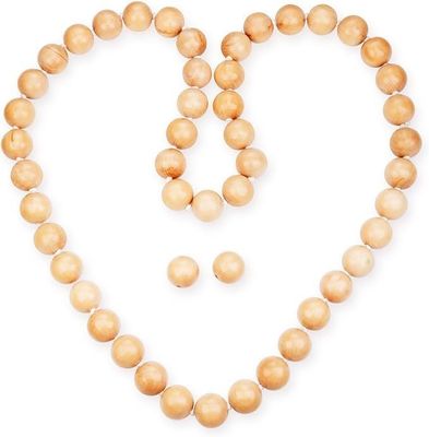 Handgemaakte natuurlijke houten Hula gewichte oefenhoop voor fitness 8.4 x 8.4 x 4.1cm