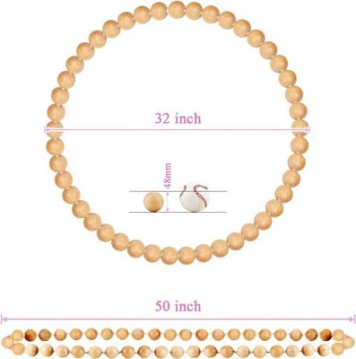 Handgemaakte natuurlijke houten Hula gewichte oefenhoop voor fitness 8.4 x 8.4 x 4.1cm