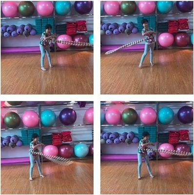 Handgemaakte natuurlijke houten Hula gewichte oefenhoop voor fitness 8.4 x 8.4 x 4.1cm