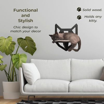 Functie Ruimte besparen Wand gemonteerd kattenplank met planken