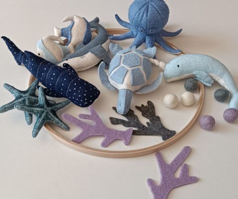 Zee Creature Baby Mobile Rotating Toy voor Kids Ocean Mobile voor Kinderkamer Baby Shower Gift