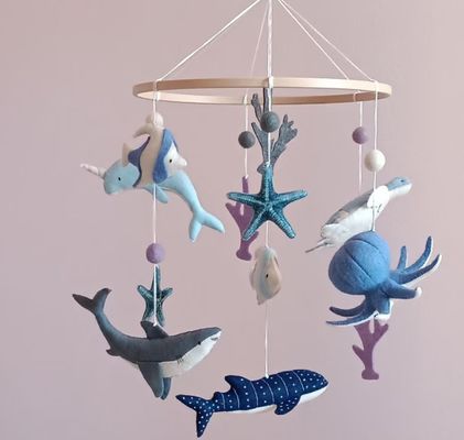 Zee Creature Baby Mobile Rotating Toy voor Kids Ocean Mobile voor Kinderkamer Baby Shower Gift