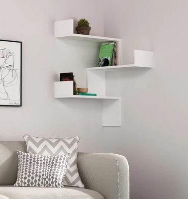 Verstelbaar houten wandenplank voor aangepaste logo grootte decoratief modern huishoudelijk meubilair