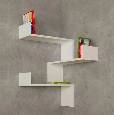 Verstelbaar houten wandenplank voor aangepaste logo grootte decoratief modern huishoudelijk meubilair