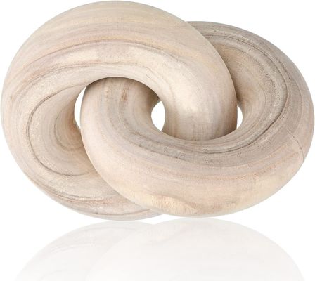 Handgesneden houten keten link decor Rustieke natuurlijke stijl voor woonkamer decor