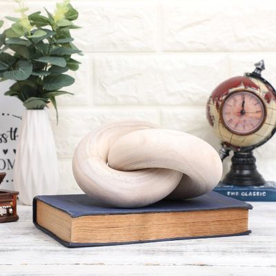 Handgesneden houten keten link decor Rustieke natuurlijke stijl voor woonkamer decor
