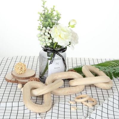 Moderne boerderijkamer decor Decoratieve houten ketting voor binnen- en buitenruimten