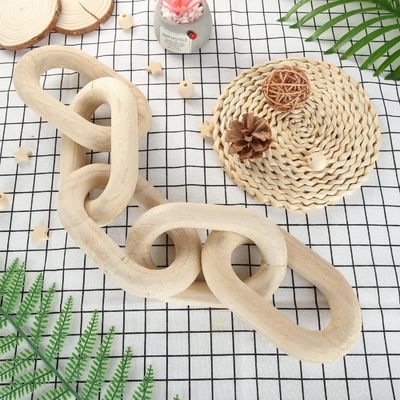 Moderne boerderijkamer decor Decoratieve houten ketting voor binnen- en buitenruimten