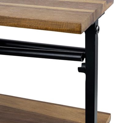 Verbeter uw keuken met deze solide acacia hout papieren handdoekhouder en top display plank