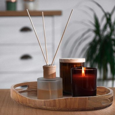 Op maat maat 17"x13" Houten ronde decoratieve bak voor woonkamer printen Lasergrave