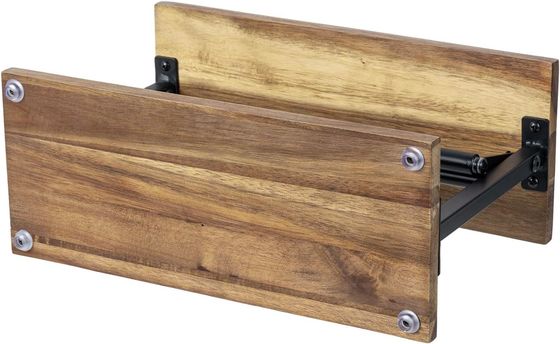 Verbeter uw keuken met deze solide acacia hout papieren handdoekhouder en top display plank
