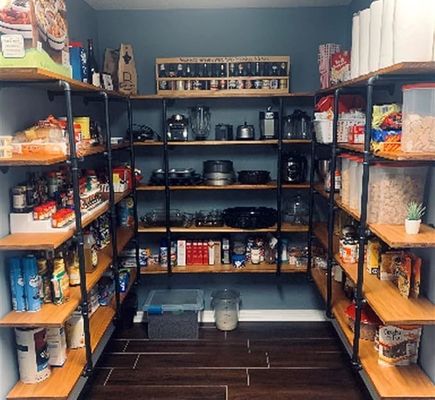 Houten industriële wandmontage ijzeren buisplank voor doe-het-zelf Open kantoorkamer Keuken boekenplank