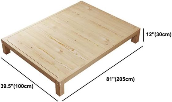 Standaard houten bed frame met aangepast voordeel