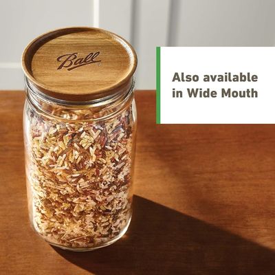 Op maat gemaakte balpot Houten deksels Gewoon bruin met bamboe deksels in houten plain kleur