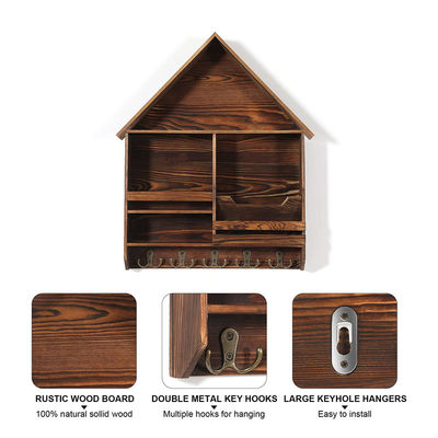 Verbeter uw ingang met onze BAMBOO muur sleutel en posthouder 41x13.5x2cm