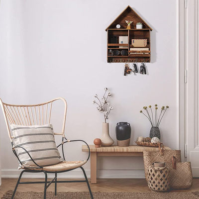 Verbeter uw ingang met onze BAMBOO muur sleutel en posthouder 41x13.5x2cm