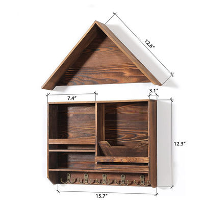 Verbeter uw ingang met onze BAMBOO muur sleutel en posthouder 41x13.5x2cm