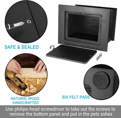 Unieke fotoraam crematie urnen voor menselijke as afdrukken zijde-scherm afdrukken