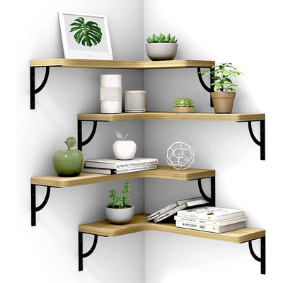 Wandmontage BAMBOO Drijvende planken voor het verwijderen van woningversieringsstukken in badkamer