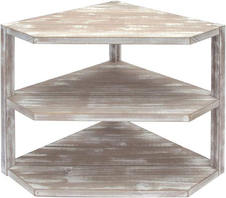 Houten keukenhoekrek 3 laag opslagorganisator voor kookvoorzieningen