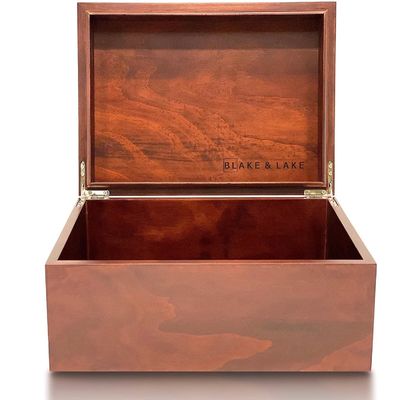 Houten doos met deksel, voor het decoreren van souvenirs